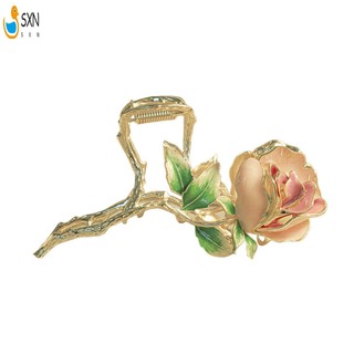 Hoa Hồng Vuốt Tóc Kẹp Hoa Thanh Lịch Vuốt Tóc Barrettes Cho Nữ Và Bé Gái Phụ Kiện Tóc