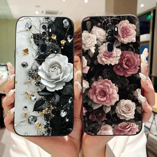 Dành Cho Oppo A9 (2020) / A5 (2020) Vỏ Điện Thoại Tranh Hoa Hồng Nơ Đẹp Oppo A9 A5 2020 Vỏ Silicon Mềm Bảo Vệ Ống Kính