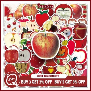 Bộ 50 Apple Dễ Thương Ins Phong Cách Dán DIY Vỏ Điện Thoại Cốc Nước Hoạt Hình Dán Trái Cây