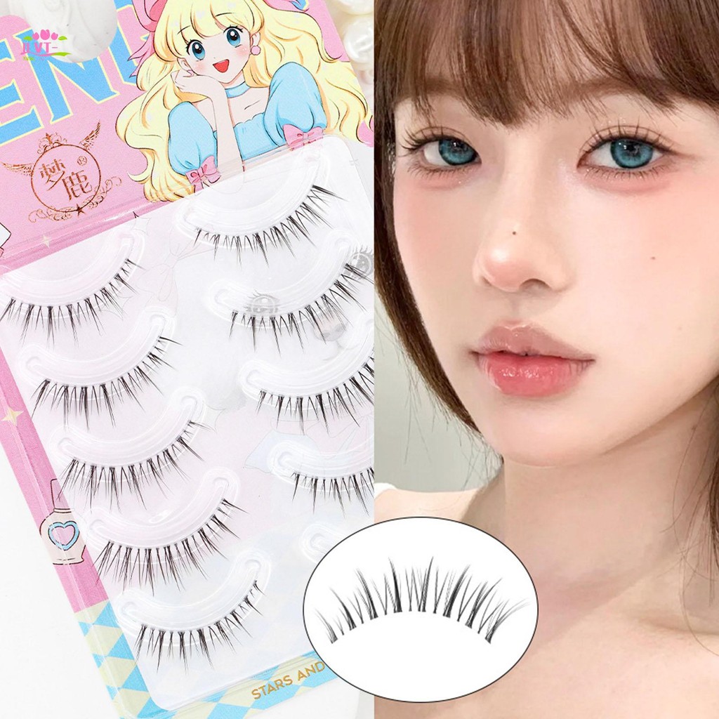 Nhìn tự nhiên Dây mỏng Wispy Lông mi nữ Mô phỏng Lông mi giả