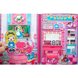Búp bê giấy nàng công chúa Alice  ở xứ sở kẹo ngọt đồ chơi thủ công toca boca