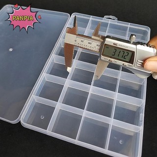 Pnpia 24 Lưới Nhựa Bảo Quản Hộp Đựng Trang Sức Ngăn Có Thể Điều Chỉnh Hộp Đựng Hạt Bông Tai Hộp Trang Sức Hình Chữ Nhật Hộp Đựng Boutique
