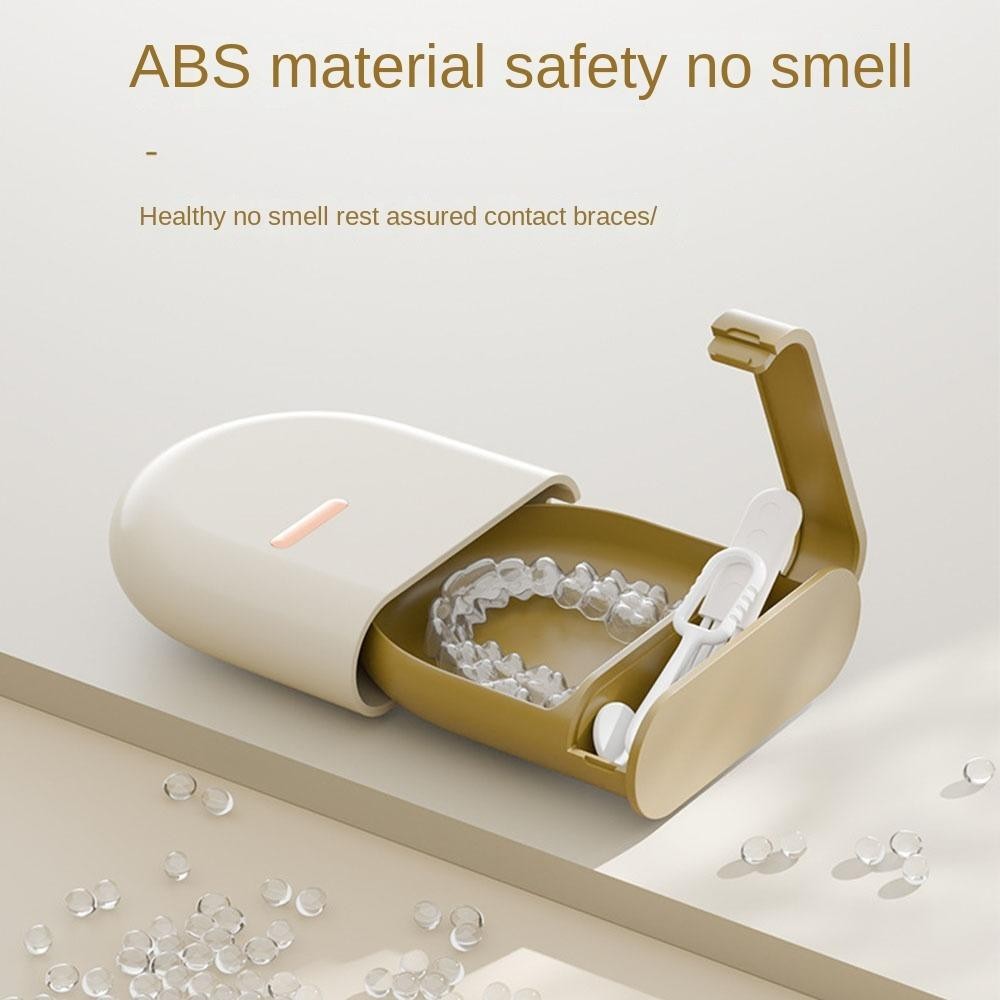 Hộp đựng răng giả UMITY, Hộp lưu trữ nẹp di động Mini, Nẹp răng ABS