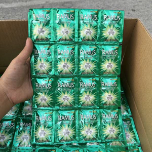 110 Gói Dầu gội Ramus men dành cho phái mạnh. Set 10 dây 120 gói 4ml/gói tiết kiệm