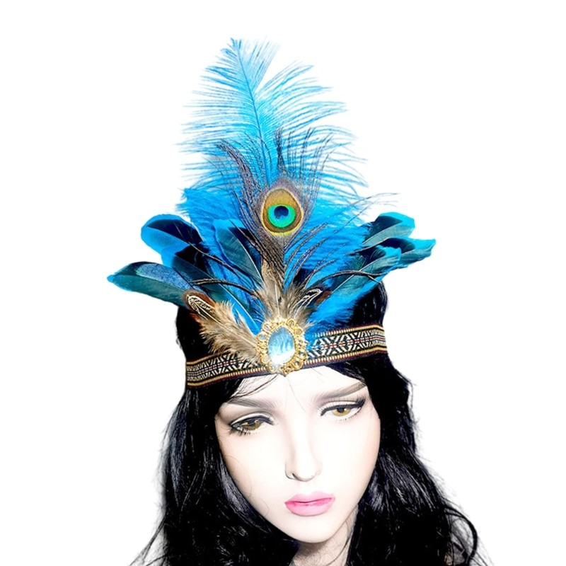 Băng đô lông vũ phù hợp cho carnival và Fat Tuesday