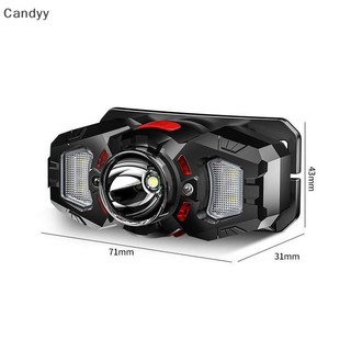 Đèn pha LED ngoài trời NDY Cảm biến thông minh Nguồn sáng kép Mũ đèn câu cá 10-15h N