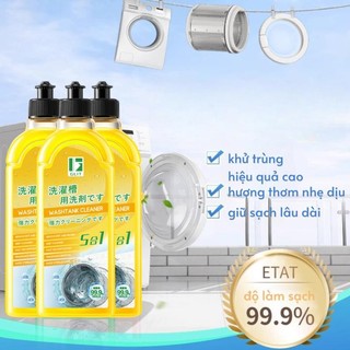 GLIT  Nước Tẩy Rửa Vệ Sinh Lồng Máy Giặt 500ml, Làm Sạch Vi Khuẩn, Vệ Sinh Được Cho Mọi Loại Máy Giặt, Mùi Hương Dễ Chịu