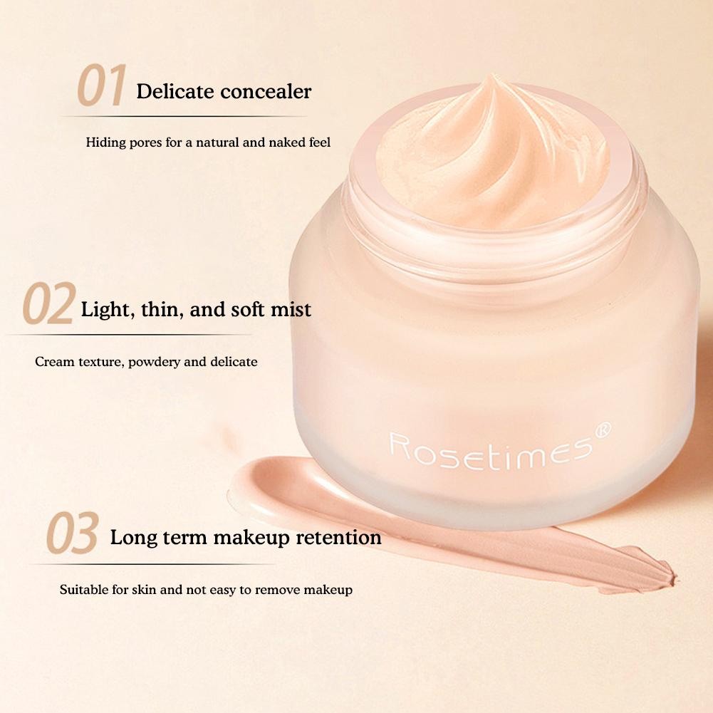 Learnever 30g Kem Nền Mềm Mịn Chống Thấm Nước Chống Mồ Hôi Kem Dưỡng Ẩm Nền Che Phủ Trang Điểm O4k3