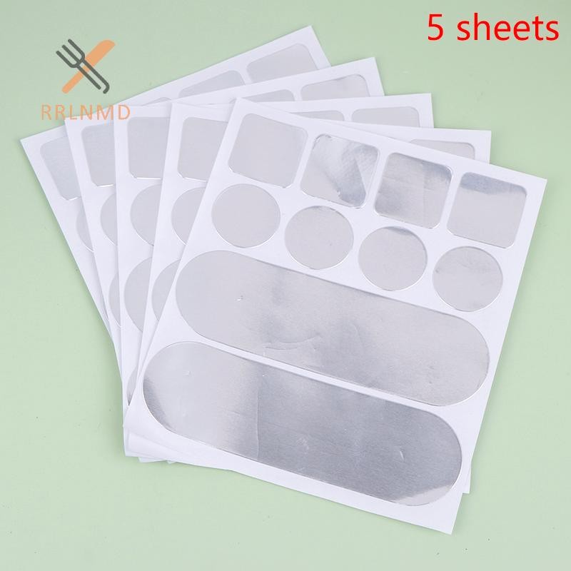 Rrlnmd 5 Miếng Dán Nồi Inox Tự Dính Sửa Chữa Băng Nồi Miếng Dán Chống Thấm Nước Chịu Nhiệt Độ Cao Băng Lá Nhôm MỚI