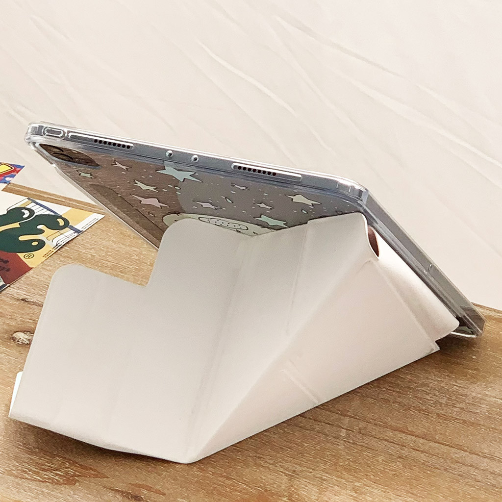 Vỏ Có Thể Tháo Rời Cho Mini6 Mini7 IPad 5 6 7 8 9 10th Air2 Air3 Air4 Air5 Air6 10.9 "Pro10.5 Pro11 Pro12,9 2018 A16 Air M2 Pro M4 11 13 2024 Bao Da Cây Họa Tiết Chó Con