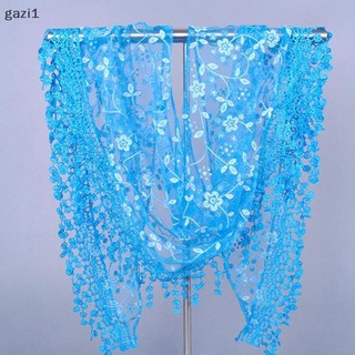 [Gazi1] 1Pc Nữ Thời Trang Tam Giác Quấn Khăn Choàng Nữ Khăn Ren Hoa Boutique