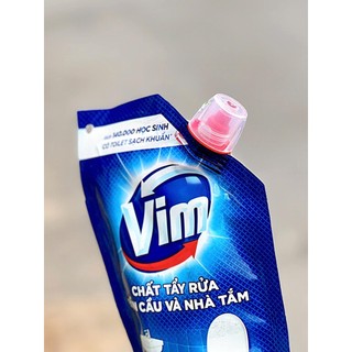SET 10 BỊCH NƯỚC TẨY BỒN CẦU VIM DIỆT KHUẨN HIỆU QUẢ 140ML - HÀNG KHUYẾN MÃI