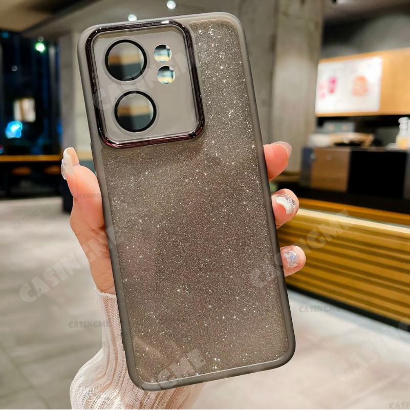 Oppo Reno13 F 5G 2025 Vỏ silicon mềm trong suốt lấp lánh cho OPPO Reno 13 Reno13F Reno13 F Pro 13F OppoReno13F 5G 4G Bling Vỏ điện thoại chống sốc Ốp lưng ống kính máy ảnh
