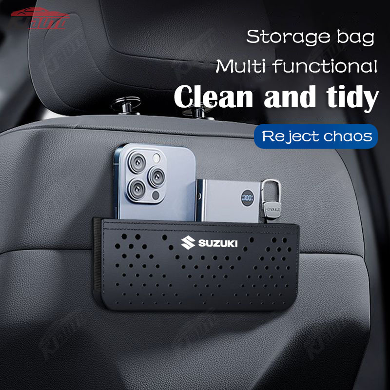 Suzuki Di Động Đục Lỗ Túi Bảo Quản Dính Da Thùng Rác Dung Tích Lớn Lưu Trữ Nơi Điện Thoại Cho Suzuki Carry Ertiga Xl7 Apv S-presso Baleno Jimny Swift Ignis Vitara