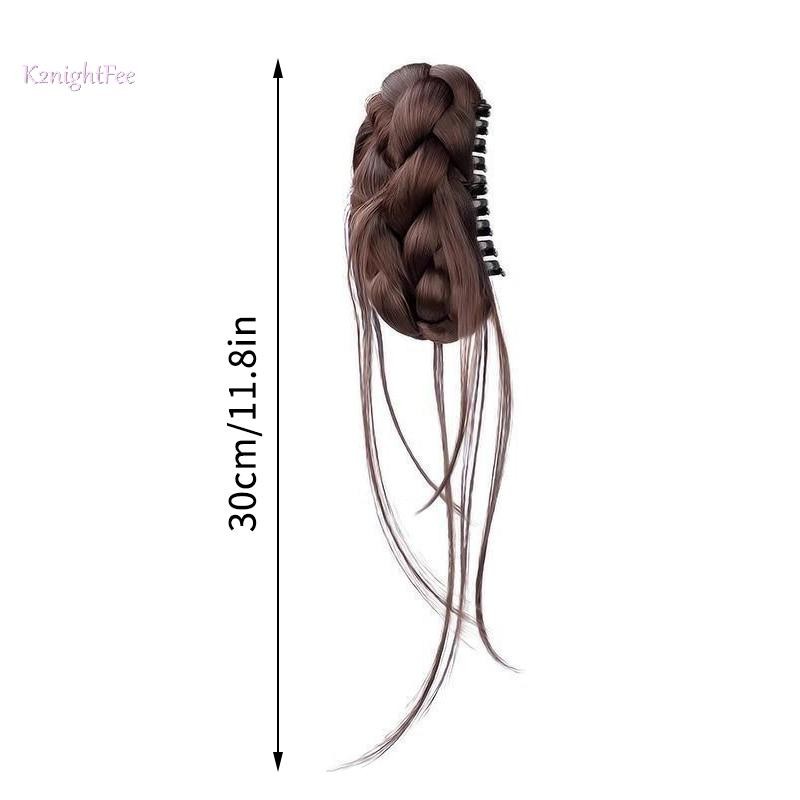 K2nightFee Tổng Hợp Tóc Giả Đuôi Ngựa Trên Vuốt Tóc Hoa Bud Tóc Nối Dài Vô Hình Tóc Đuôi Ngựa Cho Nữ Trang Điểm Phụ Kiện Tóc VN