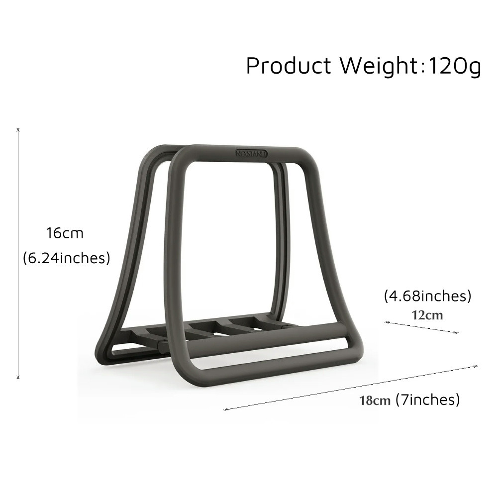 Giá đỡ máy tính để bàn NEXSTAND K11 màu trắng, tiết kiệm không gian cho laptop/máy tính bảng