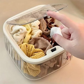 MEGOCE 1 Cái Dụng Cụ Sắp Xếp Phụ Kiện Tóc, Hộp Bảo Quản Máy Tính Để Bàn Nhỏ Lớn, Đa Năng Acrylic Bật Lên Dây Buộc Tóc Tổ Chức Cho Băng Đô Kẹp Tóc Giặt Pods