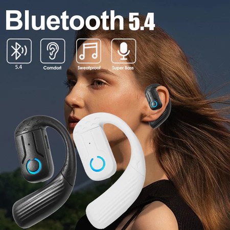 Tai nghe không dây có móc tai Tai nghe tương thích Bluetooth Tai nghe thể thao Tai nghe qua tai Tai nghe đơn Tai nghe
