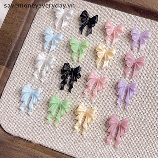 [savemoneyeveryday] 50 Phụ kiện nghệ thuật làm móng tay nơ gợn sóng dài 2 kích cỡ Nơ ruy băng đầy màu sắc 3D Nhựa Móng tay quyến rũ Trang trí móng tay Nhật Bản Phụ tùng dễ thương Ruy băng [vn]