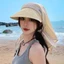 Mũ trùm đầu SAIA, Mũ chống nắng khô nhanh kiểu cổ điển, Mũ chống tia cực tím hợp thời trang có thể gập lại có thể gập lại dành cho nữ Xuân hè