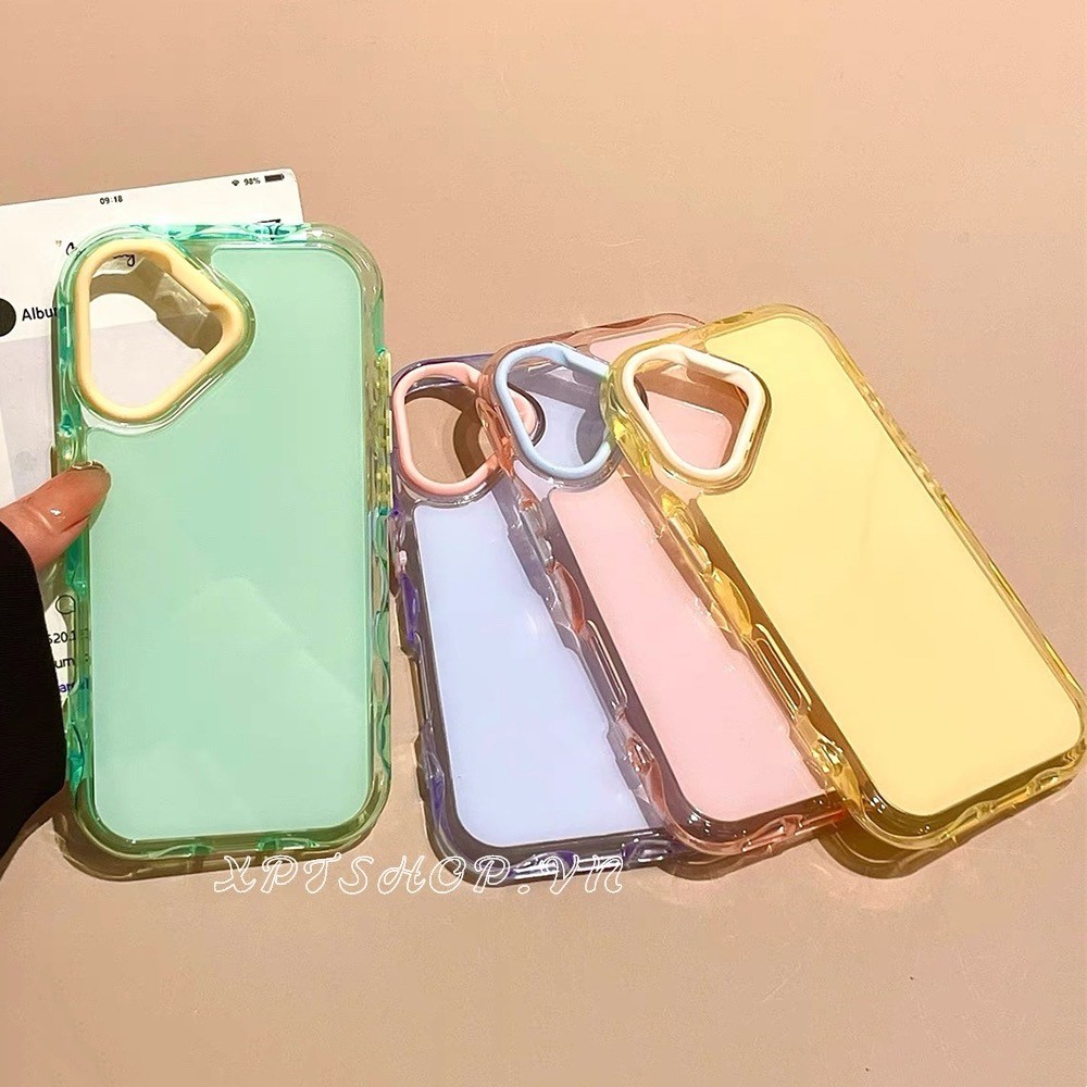 Ốp Điện Thoại Sóng Màu Kẹo Cho iPhone 17 Pro Max 16 Plus 15 14 13 12 11 Vỏ Bảo Vệ Chống Sốc