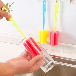 [ELOY] Tay cầm dài Bàn chải bình sữa cho bé Bàn chải bọt biển mềm Chai nước Cốc thủy tinh Dụng cụ làm sạch nhà bếp Dụng cụ đặc biệt VN