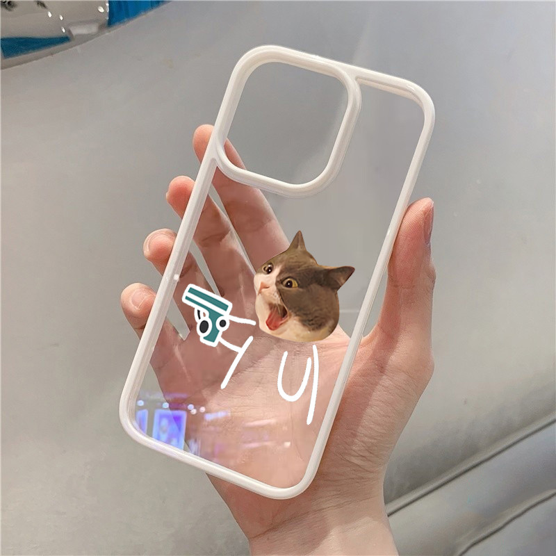 Ốp Lưng Cho iPhone 16 15 Pro Max 11 13 14 12 Pro Cho iPhone 16e 7 8 Plus XS Max X XR SE2022 Cặp Đôi Chó Mèo Dễ Thương Chống Sốc Trong Suốt Silicon