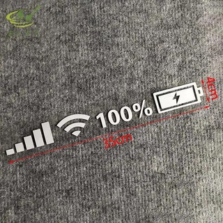 [MAO] Đánh dấu mức Wifi Đề can ô tô Kính chắn gió phía sau ô tô Nhãn dán vui nhộn VN