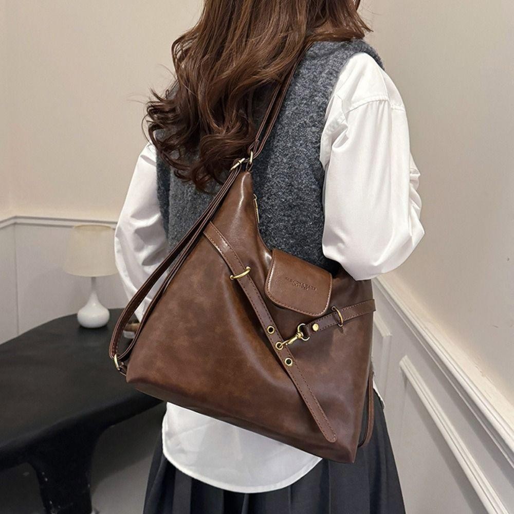 Túi Đeo Vai HOBBYIN, Túi Đeo Ngang Có Thể Điều Chỉnh Đơn Giản, Túi Ba Lô Da PU Bền Thời Trang Nữ Bé Gái