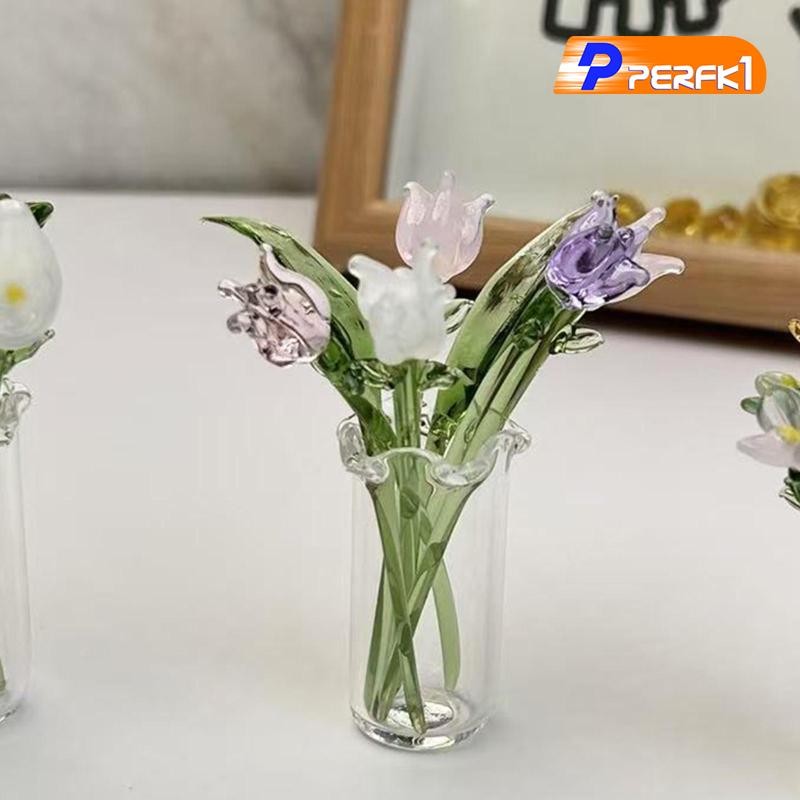 Bình Thủy Tinh Nhỏ Sắp Xếp Hoa Hộp Đựng Trang Trí Sưu Tập Trang Trí Ấm Hoa Thanh Lịch Cho Bàn Gia Đình Trung Tâm