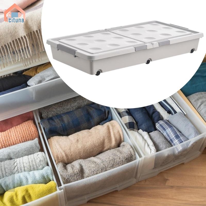 Dưới Giường Hộp Bảo Quản Có Nắp Chống Bụi Đa Năng Dung Tích Lớn Tổ Chức Cho Chăn Quần Áo Khăn Chăn