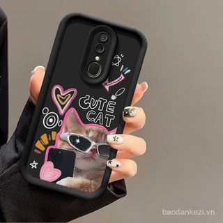 Ốp lưng điện thoại cho Oppo A9 A5 2020 A11x A11, thời trang sang trọng, họa tiết hoạt hình cô gái, bướm hồng, mèo dễ thương đen, nhện đỏ, ốp lưng silicone cho Oppo A11 A11X A9 A5 A 9 5 2020