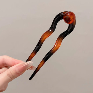 Vintage Hình Chữ U Kẹp Tóc Mặt Sau Đầu Bền Acrylic Kẹp Tóc Dính Cho Tóc DIY Phụ Kiện Tạo Kiểu Tóc