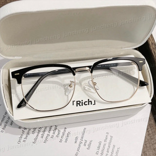 Nửa khung Photochromic Chống Bức Xạ Cho Kính Unisex Khung Đen Chống Ánh Sáng Xanh Cận Thị Kính Mắt