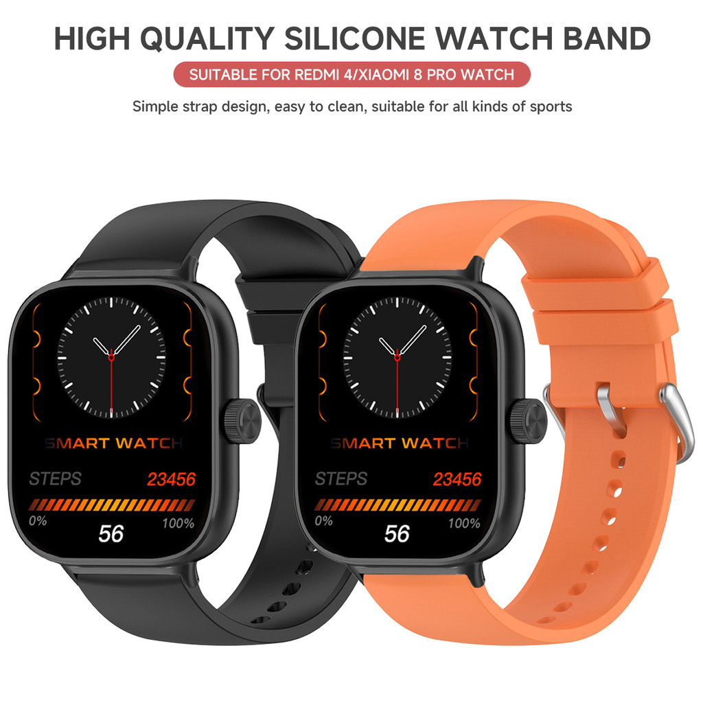 Dây đeo silicon cho Redmi Watch 4 / 5 / 6 vòng tay thể thao có thể thay thế cho Mi Band 9 Pro / 8 Pro