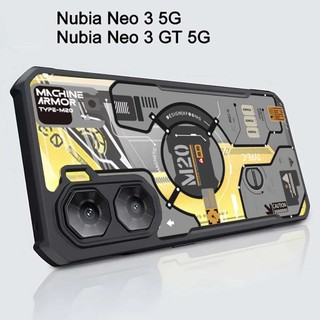 Ốp Điện Thoại Luxur Cho ZTE Nubia Neo 3 GT Ốp Lưng Acrylic Trong Suốt Chống Rơi Vỏ Cứng Siêu Mỏng Cho Nubia Neo 2 Neo 3 5G NO.38