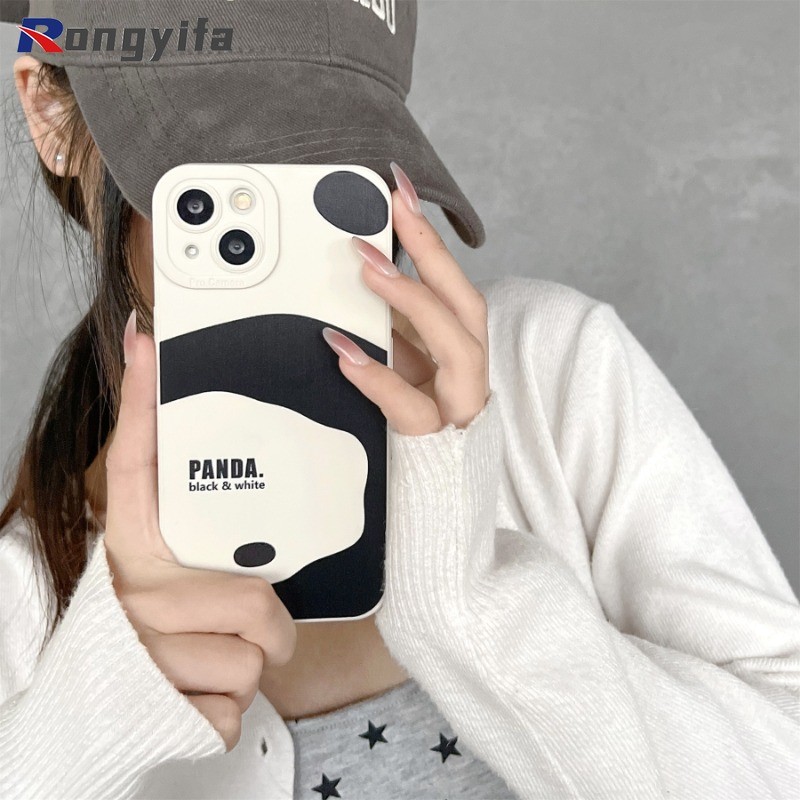 Ốp Điện Thoại Gấu Trúc Đáng Yêu Cho Vivo IQOO 13 12 11 10 9 8 5 Pro 11s 7 Neo 10 9 8 Pro 7 6 SE 5s Z9 Z9X Z9S Z7X Z7 Z6 Z8X Z8 Z3 Z1X Vỏ Hoạt Hình Dễ Thương Chống Sốc Ốp lưng mềm mờ