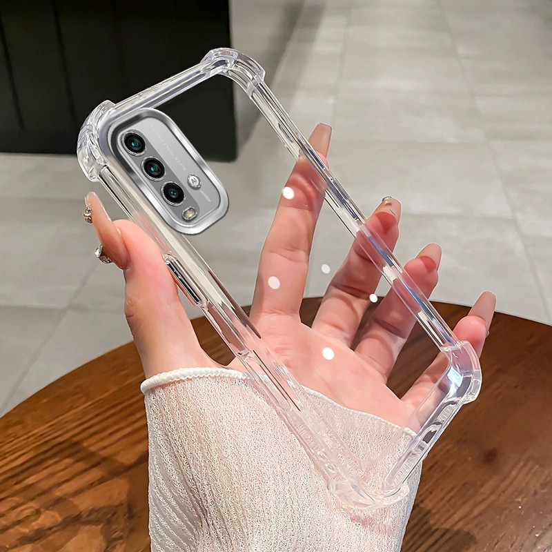 Ốp Lưng Mới Cho Redmi 9T 4G TPU Ốp Điện Thoại 2025 Chống Sốc Thiết Kế Mới Cao Cấp Trong Suốt Vỏ Điện Thoại Thời Trang