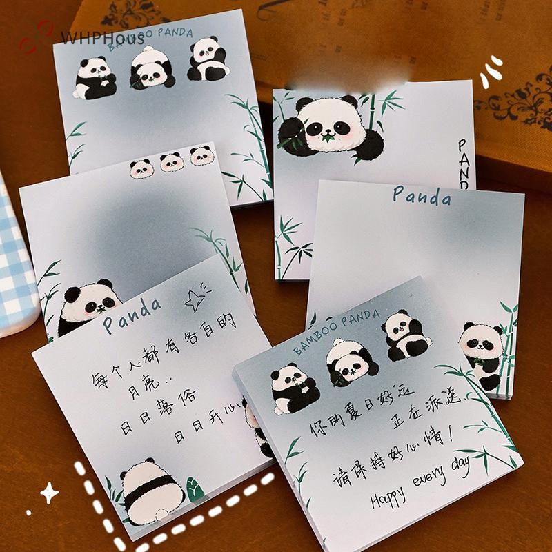 RUA 50 Tờ Tre Panda N Lần Ghi Chú Hoạt Hình Dễ Thương Ghi Chú Di Động Giấy Ghi Chú Trường Học Vật Dụng Văn Phòng Quà Tặng Mới