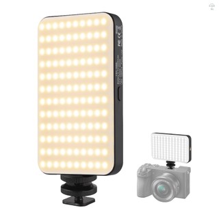 Hilivn) Đèn LED bỏ túi Đèn LED lấp đầy Đèn hội nghị Video 2500K-9000K Pin 3000mAh tích hợp có thể điều chỉnh độ sáng với bộ chuyển đổi giày lạnh để chụp ảnh sản phẩm phát trực tiếp Vlog