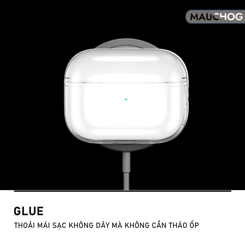 Ốp Case Trong Suốt Có Khớp Nối Chống Rơi Rớt Kèm Móc Khóa Cho Airpods Pro 3 2 Airpods 4