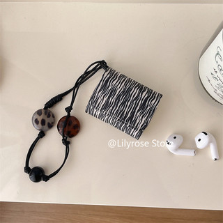 Vỏ Zebra AirPods 4 [2024] AirPods Pro2 Pro 3 2 1 Bảo vệ tai nghe không dây Apple có dây chuyền