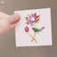 Tinh Tế Mới Magpie Sen Trâm Dành Cho Nữ Áo Chân Huy Hiệu Vintage Pha Lê Hoa Xòe Váy Cô Dâu Tiệc Cưới Trang Sức Quà Tặng Mới