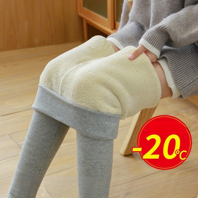 Quần thể thao lót nhung quần giữ ấm Quần legging nữ mặc ngoài mùa đông mẫu mới cạp cao giữ ấm liền sợi nhung