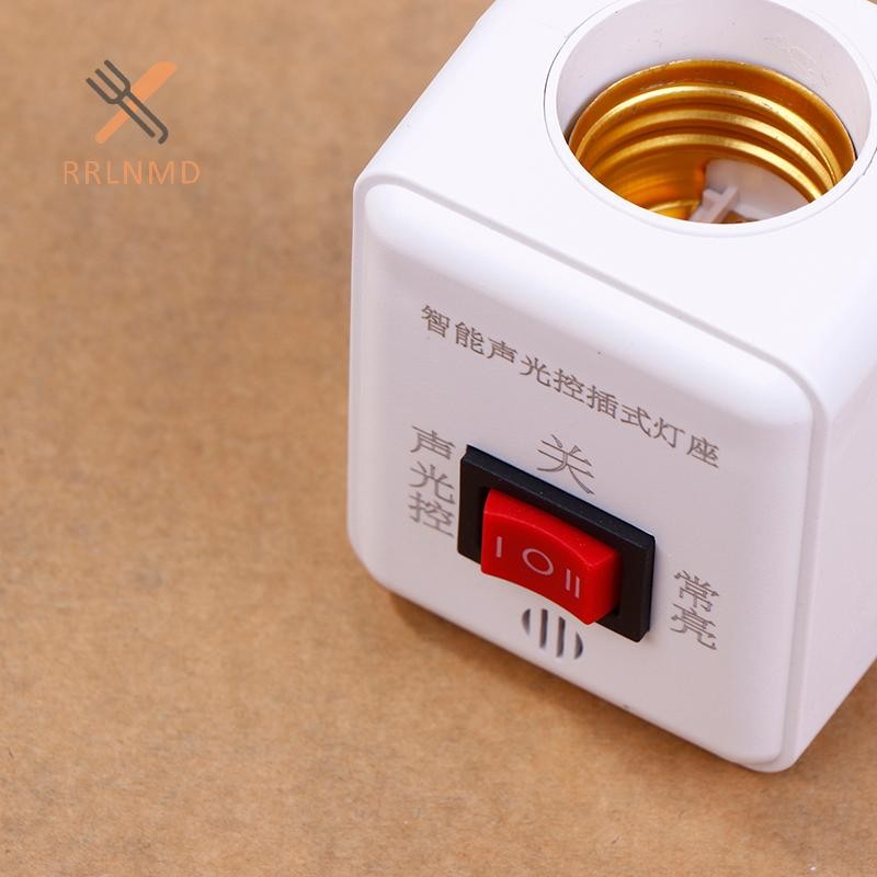 Rrlnmd Cắm Tường Hồng Ngoại Cảm Biến Cơ Thể Con Người Giá Đỡ Đèn E27 Cổng Vít Đèn LED Ổ Cắm Giá Đỡ Bộ Chuyển Đổi Cho Bóng Đèn Đèn MỚI
