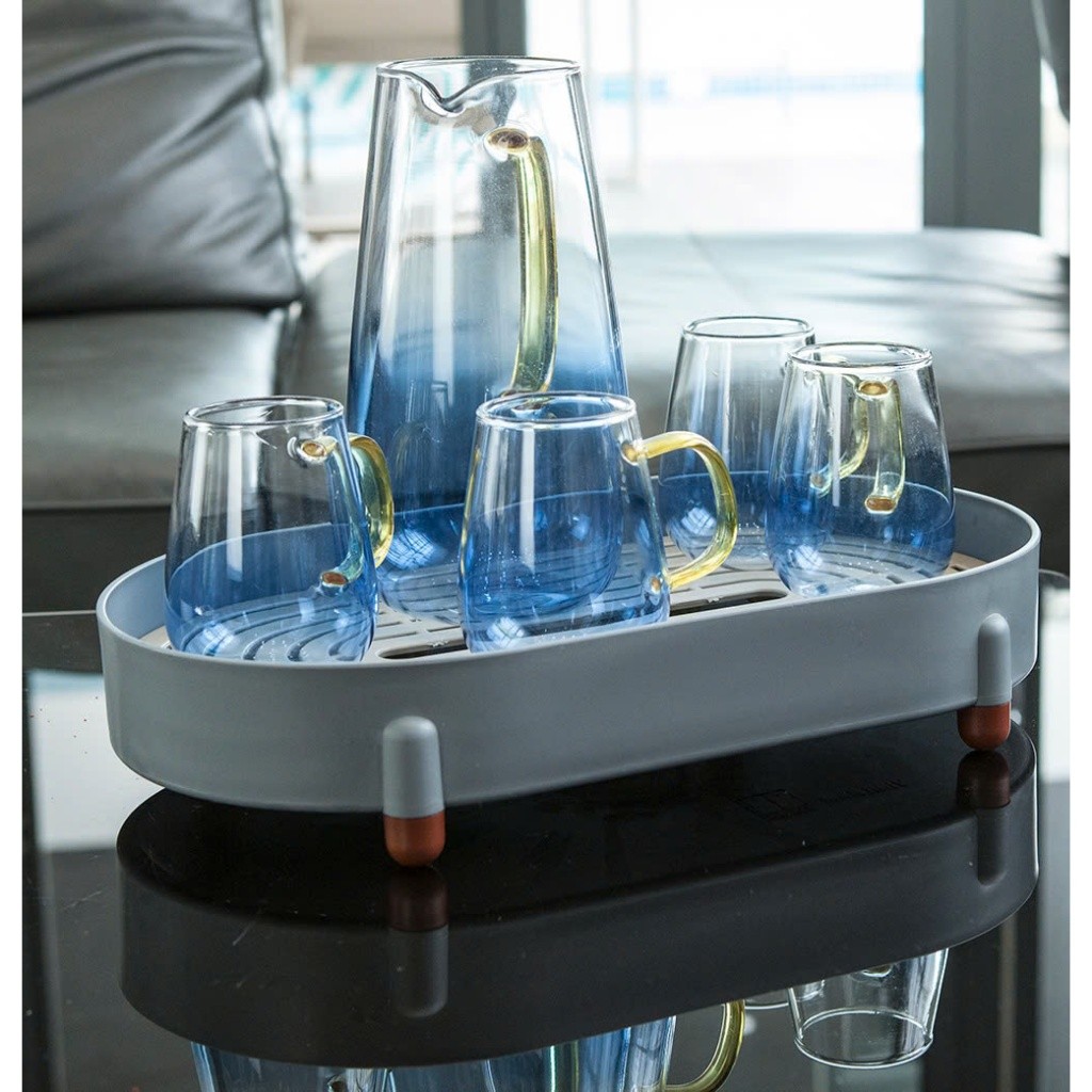 Khay Trà Oval Vinh Nam Plastic Khay Để Bộ Ấm Trà, Khay Trái Cây Nhựa Cao Cấp, Khay Nước Mời Khách
