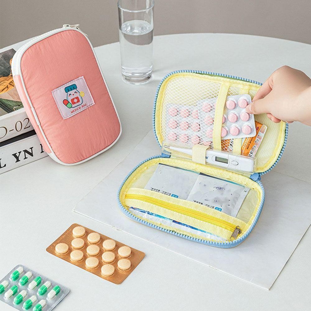 Túi sơ cứu Mini AWNGD, Túi đựng thuốc di động bằng Nylon, Bộ dụng cụ khẩn cấp y tế chống nước