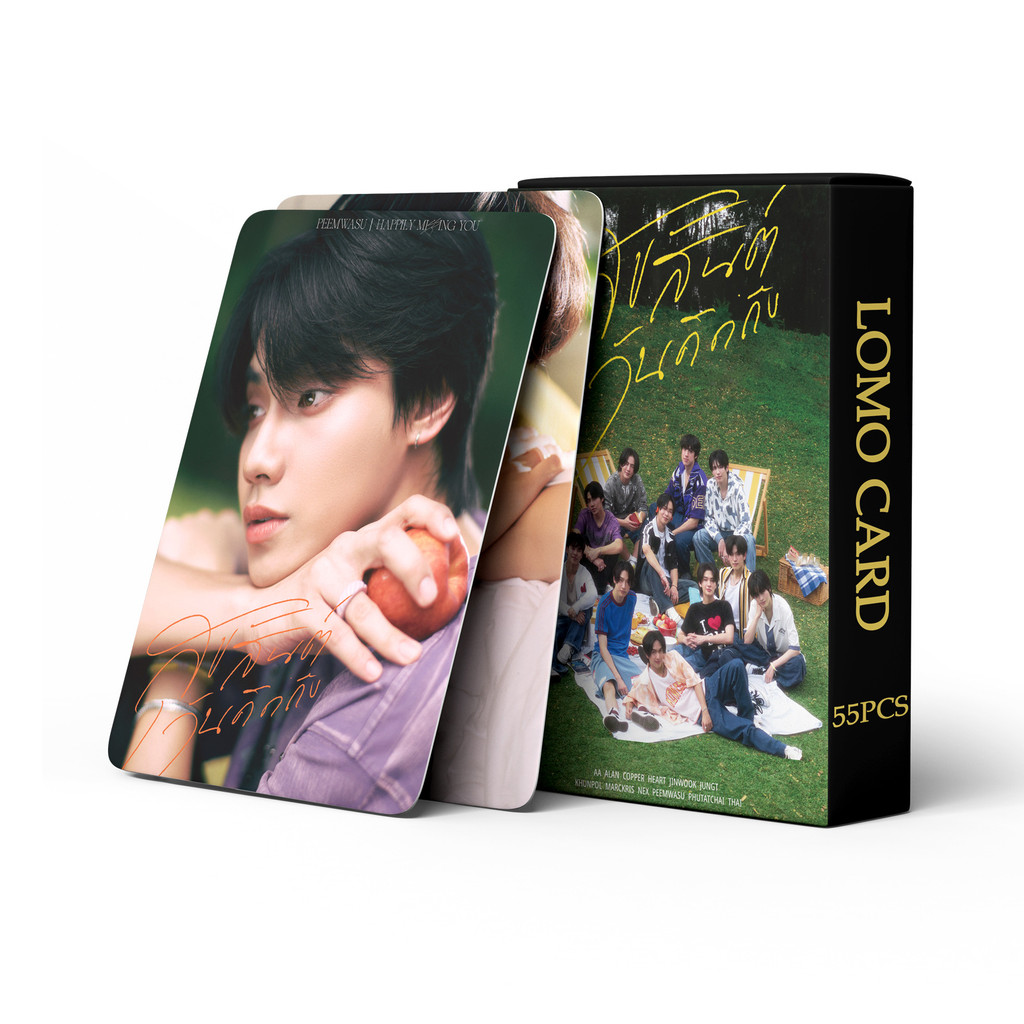 30-55 chiếc BUS vui vẻ nhớ bạn Photocards Biến áp vì bạn tôi tỏa sáng Lomo Card marckris đồng AA phutatchai khunpol trái tim peemwasu alan nex Thái jung Bưu thiếp