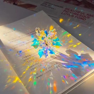 Sáng Tạo Streamer Bông Tuyết Pha Lê Mặt Dây Chuyền Để Bàn Đồ Trang Trí Cặp Đôi ins Phong Cách Hộp Quà Tặng Ba Chiều Quà Tặng fdsfd