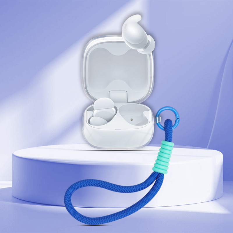 Dành Cho Sony LinkBuds Fit WF-LS900N Vỏ Tai Nghe Trong Suốt Transpent Vỏ Bảo Vệ Tai Nghe TPU Mềm Tay Có Nhẫn
